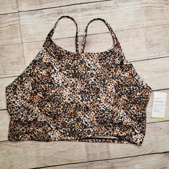 OLD NAVY light support powersoft racerback crop athletic bra - Picture 1 of 6